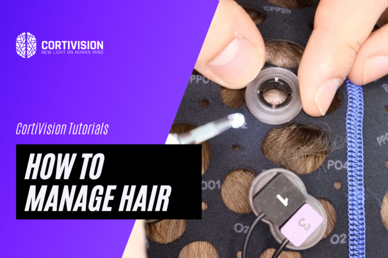 Hair management tips for fNIRS